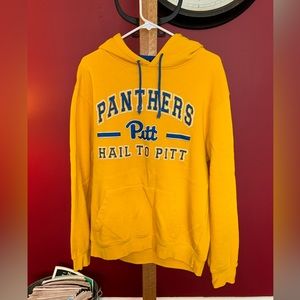 Colosseum Pittsburgh Panthers Yellow and Blue Hoodie